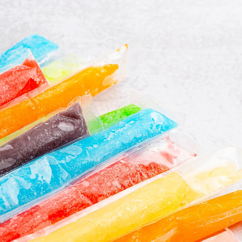 Amintiri 150 Summer (150, Disposable Ice Popsicle Mold Bags, BPA-Free Freezer Tube, Popsicle Mold bags with Zip