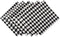 DII Halloween Tabletop Napkin Set, Harlequin Collection, Black and Cream, 6 Piece