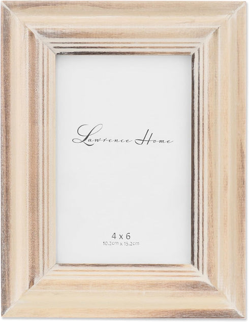 Lawrence Frames 4x6 Natural White Wash Maple Picture Frame