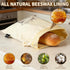 Set (1 1 Washable Sourdough Bread Bags for Homemade, Hybrid Beeswax + TPU Freezer Bag), Reusable Beeswax Bread Bags