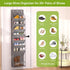 Closet, VERONLY Door Shoe Organizer, Over The Door Hanging Shoe Rack with Large Pockets, Space Saving Shoe Storage
