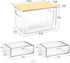 3Pcs Extra Large Laundry Room Organization and Storage, Stackable Storage Drawers, Trash Bag Holder Under Sink, Garbage