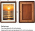 6x8 4.5x6.5 6 8 Picture Frame Wood With Glass, With Mat, Natural Solid Walnut by Picture Frame, For Wall or Tabletop