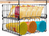Under Shelf Storage Baskets, Foldable Carbon Steel Under Cabinet Basket for Kitchen Cabinets Pantries Bookshelves Desk, Space-Saving Storage Solution (Black, 2 Pack) by PowerKing