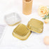 EUSOAR Cupcake Liners with Lids, 50pcs Gold Aluminum Foil Square Baking Cups for Muffin, Pie, Lava Cakes, Flan