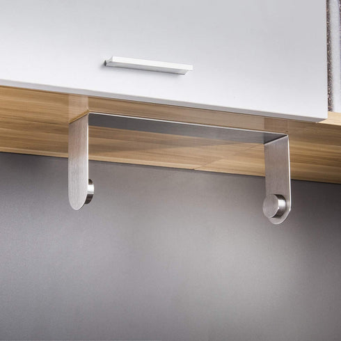 ZUNTO Paper Towel Holder Under Cabinet Self Adhesive Paper Towel Rack (No Drilling), Stainless Steel Wall Mount Paper