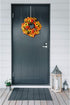 Hotop 15 Inch Wreath Hangers for Front Door - Steel Over The Door Hooks for Christmas and Halloween Decoration (White,