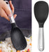 Rice Spoon, Silicone Rice Paddle Nonstick Rice Serving Spoon, Stainless Steel Heat-Resistant Cooking Utensil with