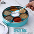 7 DUDKI Homes Stainless Steel Masala Box, Spice Box, Masala Dabba with Kitchen Organizer with See Through Lid