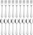 Hiware 24-piece Silverware Set, Food Grade Stainless Steel Forks and Spoons, Mirror Polished Flatware for Home,