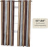 Ombre Panel Light Filtering Semi-Sheer Window Curtain - 84 Inch Length, 50 Inch Width - Chocolate Light Filtering Soft
