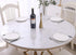 Clear Round Vinyl Fitted Tablecloth - Waterproof Oilcloth Heavy Duty Elasticized Table Cover for Round Table