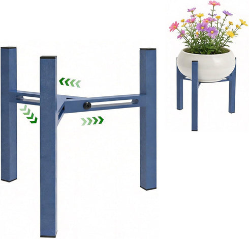 Drawinsage Adjustable Desktop Plant Stand Indoor, Metal Plant Shelf Fits 5.1-7.45" Pots for