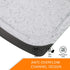 Cutting Board for Kitchen, Large-Small Marble Cutting Boards Set of 3, Non-Slip, Dishwasher Safe (Marble White).