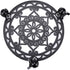 Skelang 12.6 Inches 350 Lbs Plant Stand, Cast Iron Plant Pallet Caddy, Plant Pot Dolly with Brake Wheel, Load Capacity