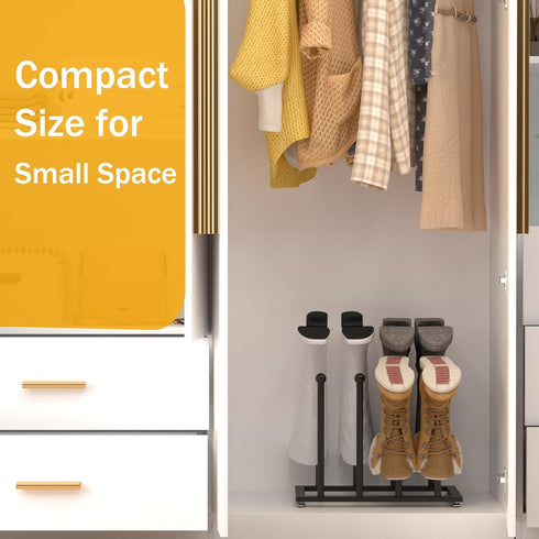 Closet SINKHANUN Boot Rack Shoe Organizer - Tall and Rain Boot Holder, Stainless Steel Entryway Floor Organizer