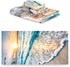HATESAH Set,Soft Set 3 Piece,1 Towel,1 Towel,1 Beach Bath Towels Highly Absorbent Sea Ocean Waves Island Hawaiian