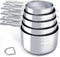 TILUCK Stainless Steel Measuring Cups Set, Kitchen Gadgets for Cooking & Baking, Set of 5