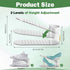 Closet 10 Pack) Shoe Slot Organizer,Adjustable Shoe Stacker for a Pair of Shoes,Shoe Holder Space Saver,Double Deck