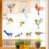 DECOWALL CDS2-9001 Anti-Collision Window Clings, Bird Alert Decals to Prevent Bird Strikes, Set of 10