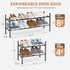 8 Closet, 2 STORAGE MANIAC Expandable Shoe Rack, Pairs Stackable Small Shoe Rack, Metal Adjustable Shoes Organizer