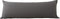 EVOLIVE Ultra Soft Microfiber Body Pillow Cover, 21"x54" with Hidden Zipper Closure, Charcoal Grey
