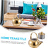 1pc Stainless Steel Pot, Cast Iron Teapot Kettle with Strainer, Large Capacity Stove Top Kettle for Kung Fu Tea