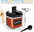6 6 0.5L 2.1 Shazo PC Airtight Food Storage Containers + Spoons Included - BPA Free Plastic Snack & Spice Containers