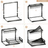 VUSIGN Under Sink Organizer and Storage (2 Pack) - Slide Out Cabinet Organizer, Pull Out Sink Shelf for Kitchen, Black