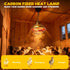 2 175W/350W Chicken Heat Lamp Carbon Fiber Tube Brooder Heater Lamps for Chicks,Adjustable Temperature Hanging Chicken