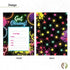Desert Cactus Neon Happy Birthday Invitations - Invite Cards (10 Count) with Envelopes for Kids Party