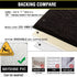 Bathroom Rugs Chenille 3-Piece - Extra Soft Absorbent Shag Bathroom Mats, Machine Wash Non-Slip (Coffee)