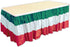 Beistle Red, White & Green Table Skirting