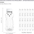 8 24 Pack) Ounce Plastic Squeezable Honey Bears with Sealable Flip Top Lids - BPA Free, Hand Wash Only (White