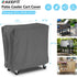 65-80 Cooler,34"Lx19"Wx31"H-Grey AKEfit Patio Cooler Cart Cover,Waterproof Ice Chest Cart Cover Fits Quart Patio Party