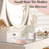 Hair Tie Organizer, 4 Pcs Small Portable Storage Holder, Qtip Dispenser for Hair Tie Accessories, Travel Organizer