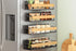 SONGMICS Magnetic Spice Rack for Refrigerator, 4 Pack, 2 Large and 2