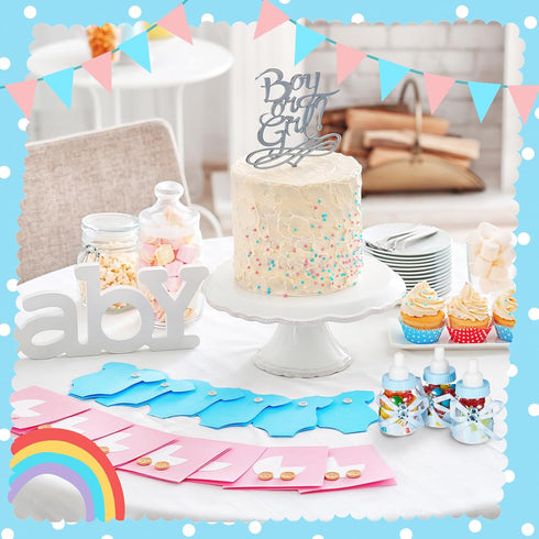 Nuenen 36 Pcs Baby Bottle Party Favors Plastic Mini Milk Bear Bottles for Baby Shower Decorations and Centerpieces
