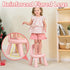 1-3, KidBloom Toddler Chair, Sturdy Anti-Tip Kids Chair, Lightweight Small Plastic Child Chair for Toddlers Rainbow