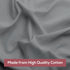 Superity Linen Pillow Cases Queen Size - Envelope Enclosure - 2 Pack - 100% Soft and Comfortable Premium Cotton - Grey