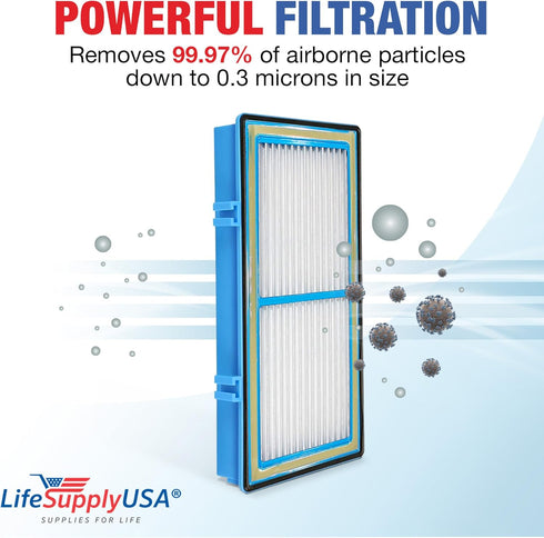 LifeSupplyUSA True HEPA Filter Replacement for Holmes HAPF30AT Aer1 Air Purifier