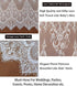 ShinyBeauty White Lace Party Tablecloth, Rustic Floral Fabric Rectangle Table Cover for Baby Tea Party