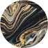 MINIOZE Set 6 Black Gold Marble Style Coasters of Coasters for Drinks Absorbent Double-Sided Leather PVC Coaster