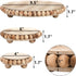 Set 3 Counter 9.5/6/4 Inches Peohud of Wood Risers for Display, Farmhouse Wooden Pedestal Stand, Distressed Stool Plant