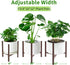 8 9 10 11 12 inch Aripark Plant Stand Indoor Adjustable, Metal Modern Plant Stands, Small Heavy Duty Stable Pot Flower