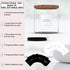 Laundry Pods Container - Half Gallon Laundry Detergent Holder, Pod Holder & More for Organization with Labels, Non Slip