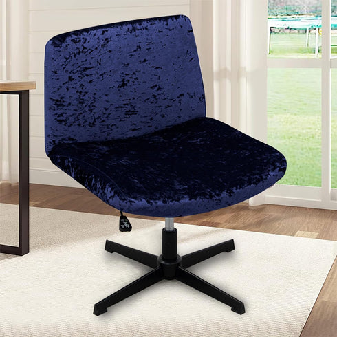 Acoolser Armless Chair Slipcover Criss Cross Accent Mid Back Wide Seat Swivel Task Chair Protector Stretch Removable