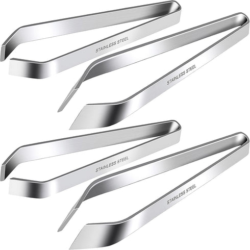 Fish Bone Tweezers, Professional Stainless Steel Flat and Slant Pliers Set for Kitchen Salmon Trout