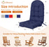 44x19 Inch, Adirondack Chair Cushions Outdoor - Waterproof Rocking Chair Cushions for Wooden Rocking Chairs & Glider