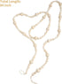 Wood Bead Garland Without Tassels - 84 Inch Natural Wooden Beads, 7 Feet Handmade Boho Decor for Coffee Table